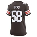 Zennovawear Jordan Hicks 58 Cleveland Browns Women's Game Jersey - Brown