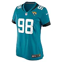Zennovawear Jordan Jefferson 98 Jacksonville Jaguars Women's Game Jersey - Teal