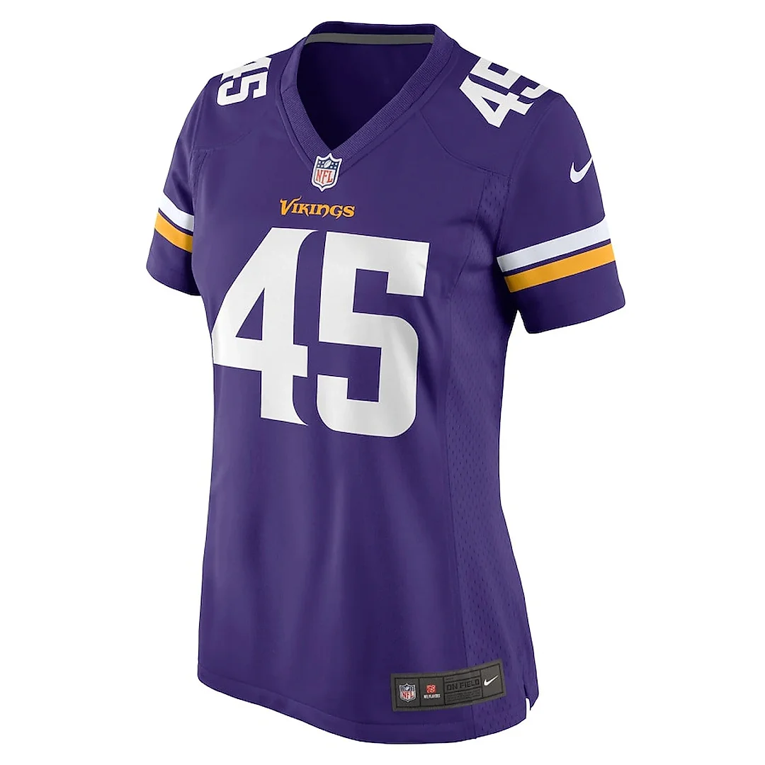 Zennovawear Jordan Kunaszyk 45 Minnesota Vikings Women's Game Jersey - Purple