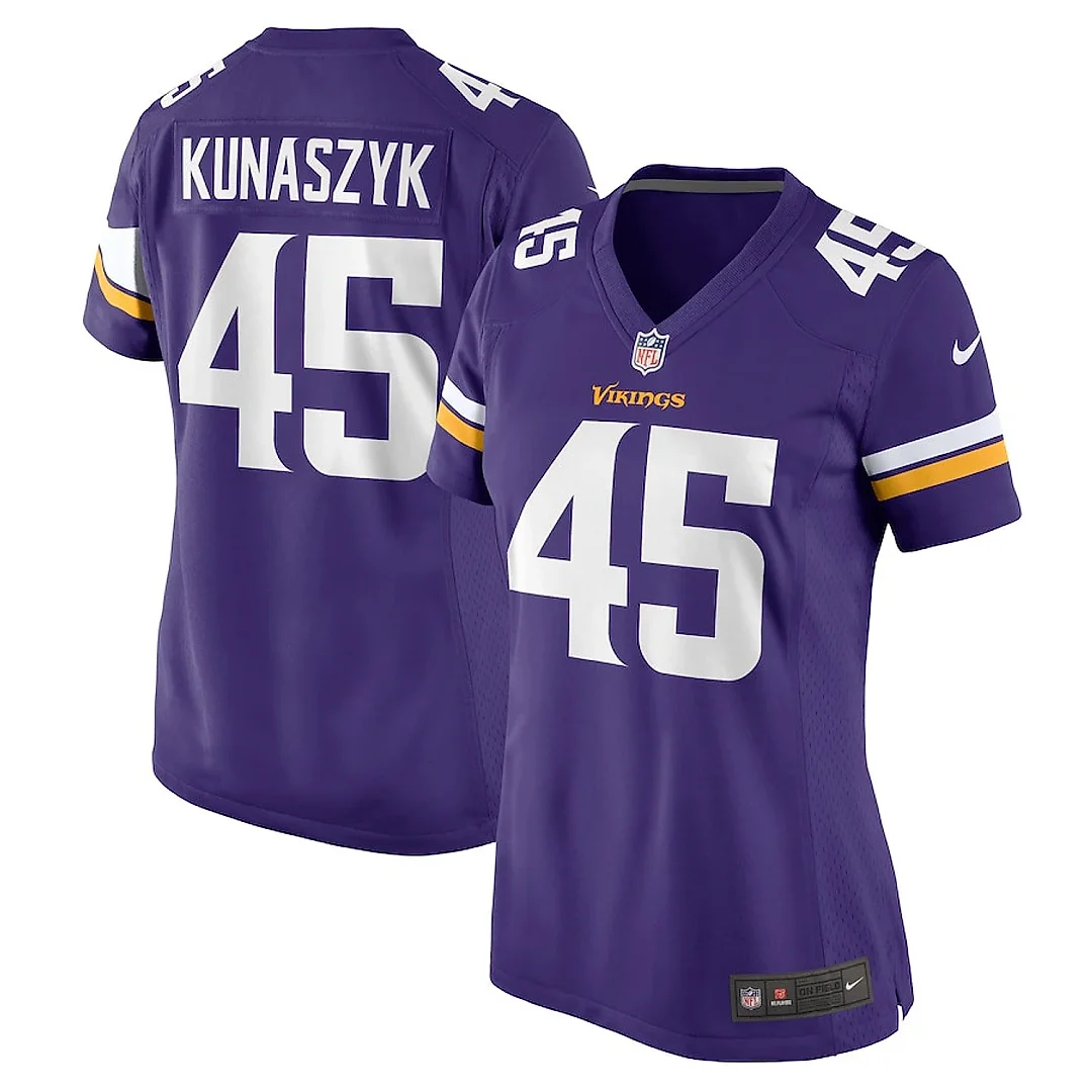 Zennovawear Jordan Kunaszyk 45 Minnesota Vikings Women's Game Jersey - Purple