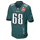 Zennovawear Jordan Mailata 68 Philadelphia Eagles Super Bowl LIX Champions Patch 'New Orleans - The Ultimate Showdown' EMBROIDERED Game Men Jersey...