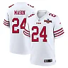 Zennovawear Jordan Mason 24 San Francisco 49ers NFC Champions Patch Game Men Jersey - White