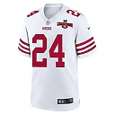 Zennovawear Jordan Mason 24 San Francisco 49ers NFC Champions Patch Game Men Jersey - White