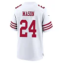 Zennovawear Jordan Mason 24 San Francisco 49ers NFC Champions Patch Game Men Jersey - White