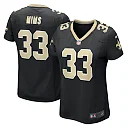 Zennovawear Jordan Mims 33 New Orleans Saints Women's Game Jersey - Black