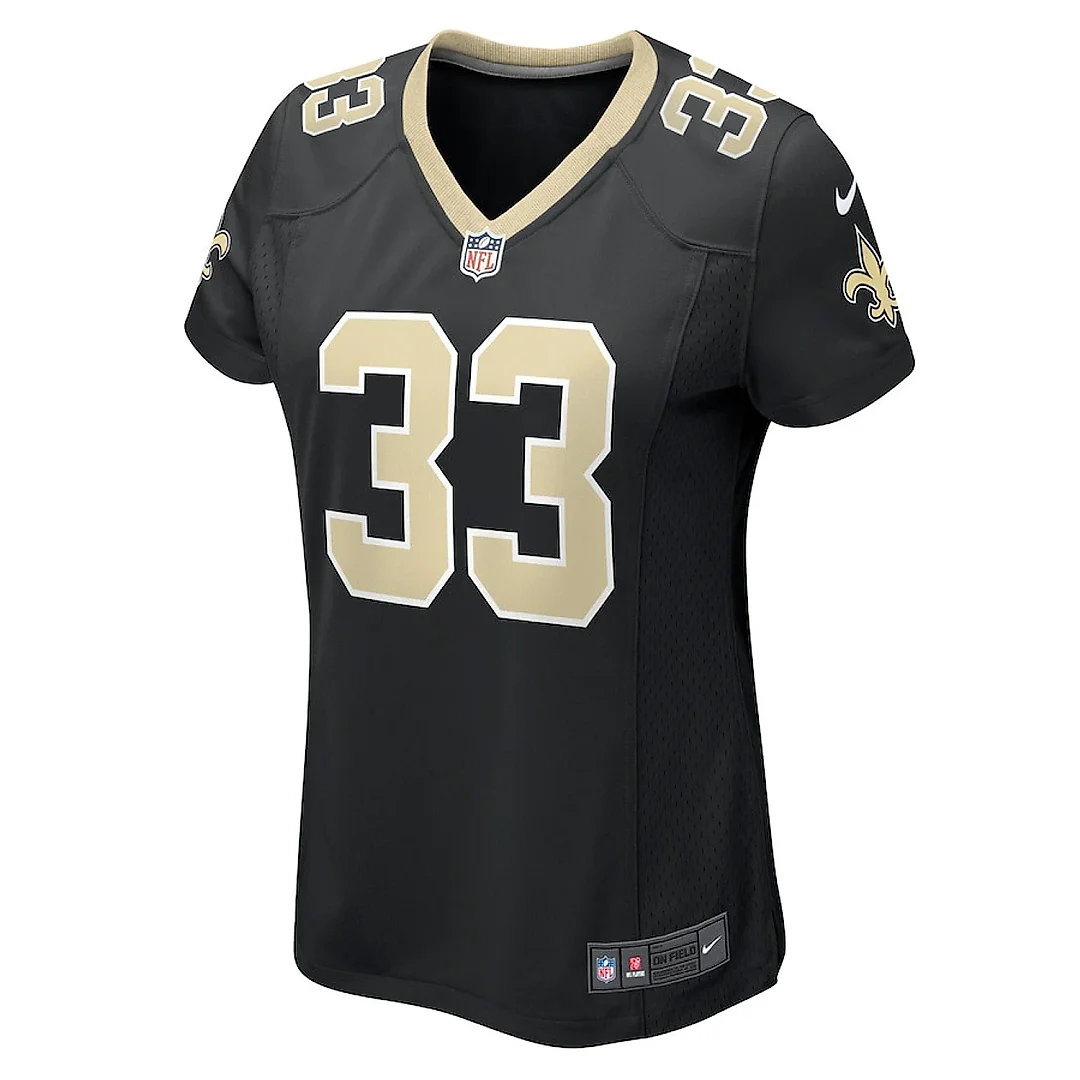 Zennovawear Jordan Mims 33 New Orleans Saints Women's Game Jersey - Black