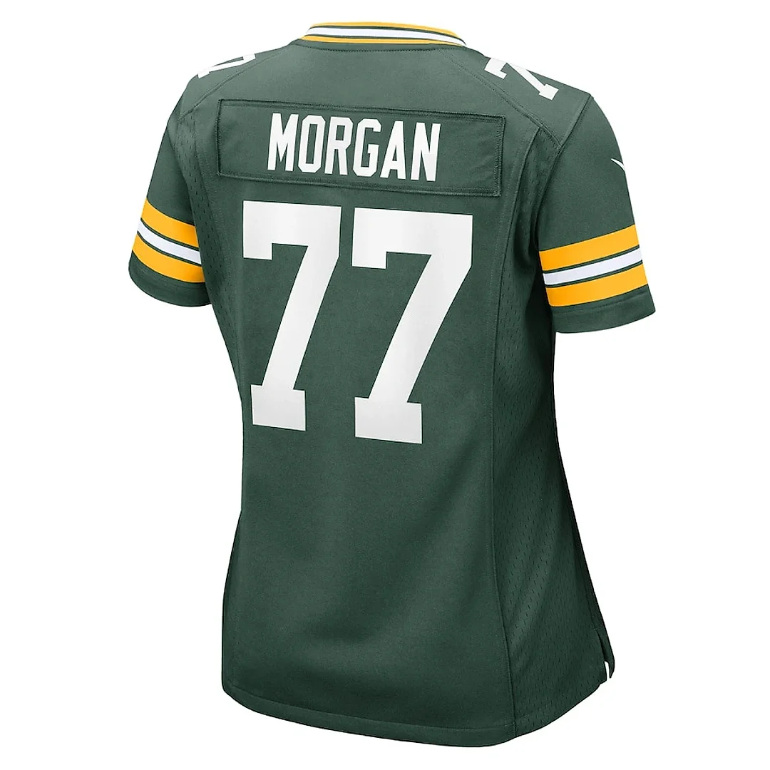 Zennovawear Jordan Morgan 77 Green Bay Packers Women's Game Jersey - Green