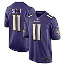Zennovawear Jordan Stout 11 Baltimore Ravens Team Game Men Jersey - Purple