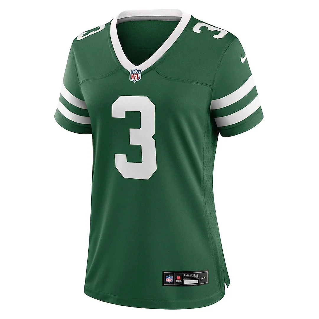 Zennovawear Jordan Travis 3 New York Jets Women's Team Game Jersey - Legacy Green