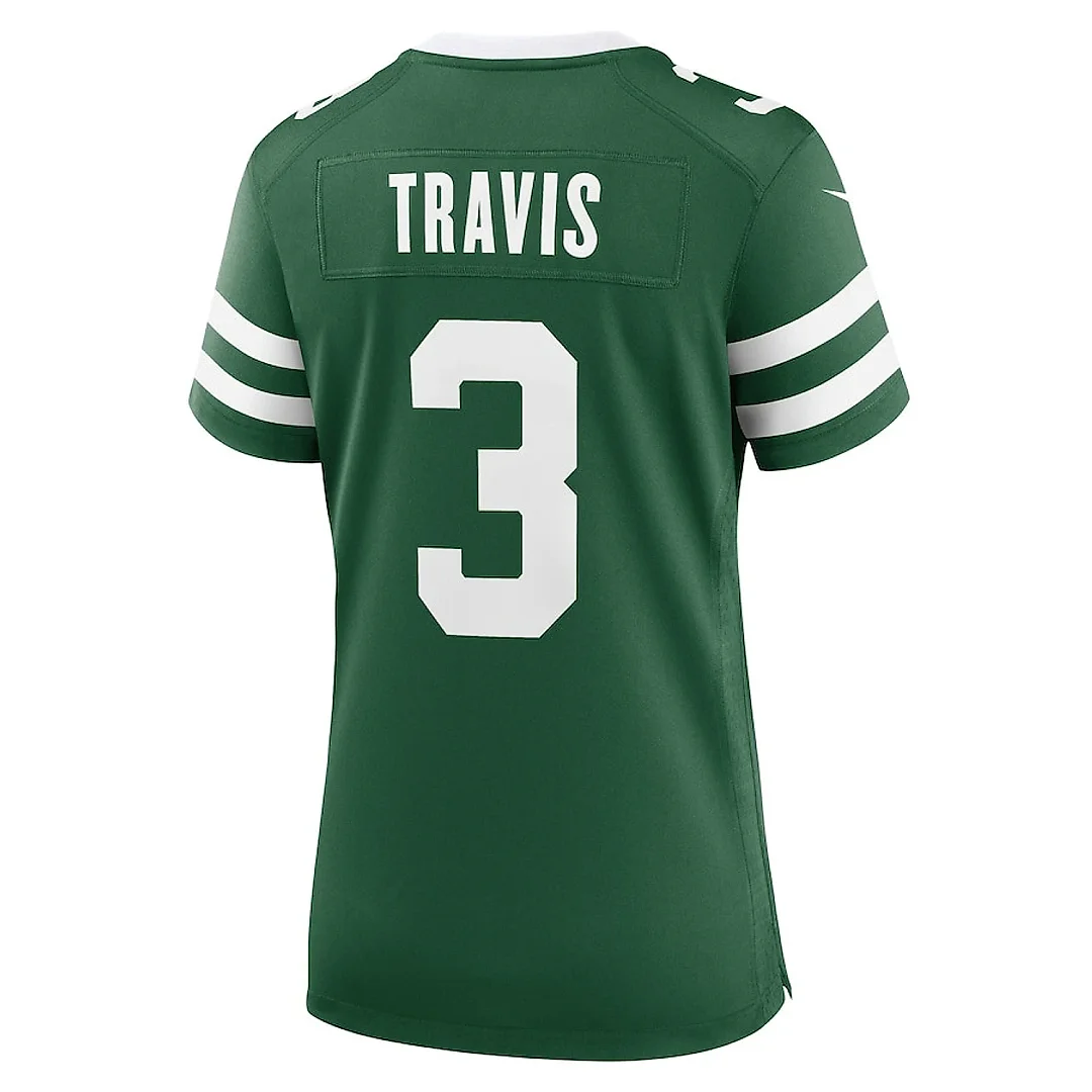 Zennovawear Jordan Travis 3 New York Jets Women's Team Game Jersey - Legacy Green