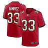 Zennovawear Jose Ramirez 33 Tampa Bay Buccaneers Game Men Jersey - Red