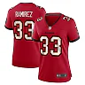 Zennovawear Jose Ramirez 33 Tampa Bay Buccaneers Women's Game Jersey - Red
