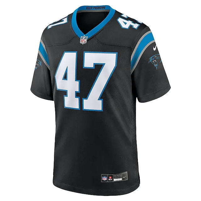 Zennovawear Josey Jewell 47 Carolina Panthers Game Men Jersey - Black