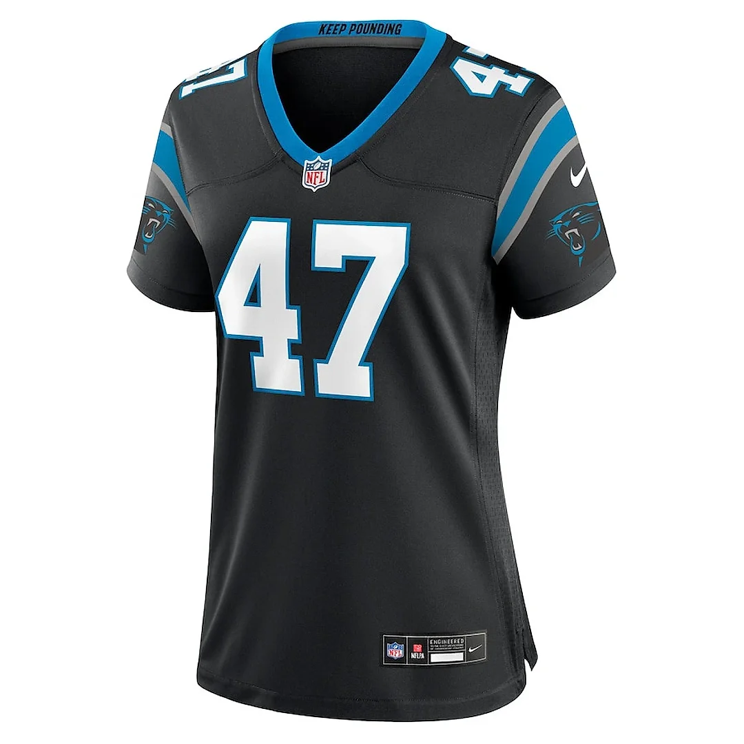 Zennovawear Josey Jewell 47 Carolina Panthers Women's Game Jersey - Black