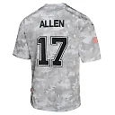 Zennovawear Josh Allen 17 Buffalo Bills 2024 Salute to Service Game YOUTH Jersey - Arctic Camo