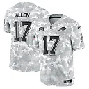 Zennovawear Josh Allen 17 Buffalo Bills 2024 Salute to Service Limited Men Jersey - Arctic Camo