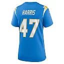 Zennovawear Josh Harris 47 Los Angeles Chargers Women Game Jersey - Powder Blue