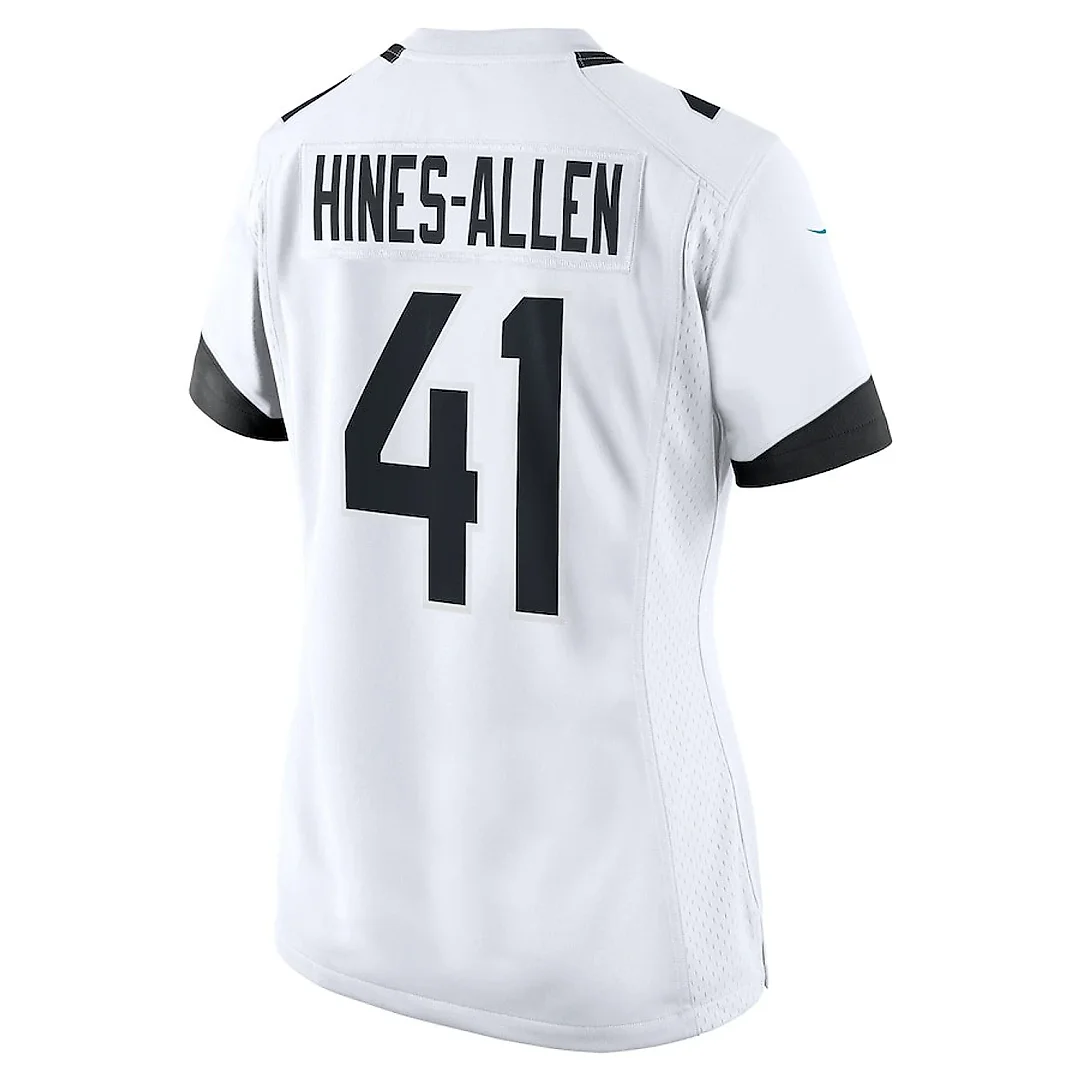 Zennovawear Josh Hines-Allen 41 Jacksonville Jaguars Women's Player Game Jersey - White