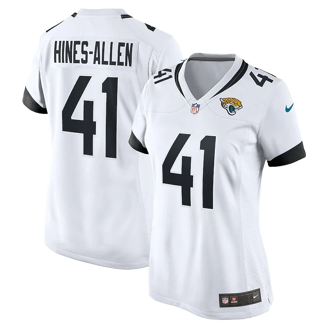 Zennovawear Josh Hines-Allen 41 Jacksonville Jaguars Women's Player Game Jersey - White