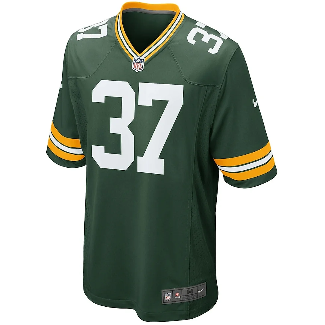 Zennovawear Josh Jackson 37 Green Bay Packers Men Game Jersey - Green