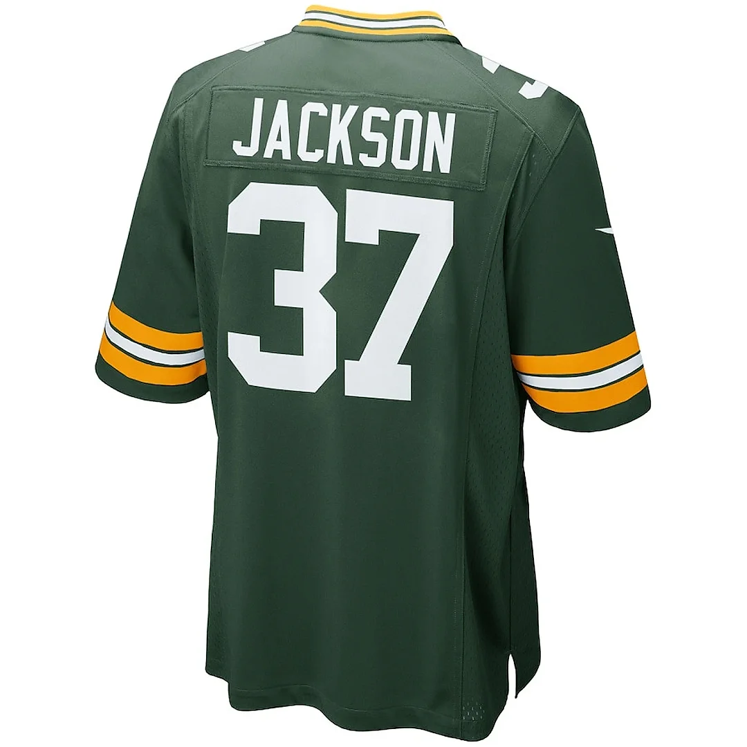 Zennovawear Josh Jackson 37 Green Bay Packers Men Game Jersey - Green
