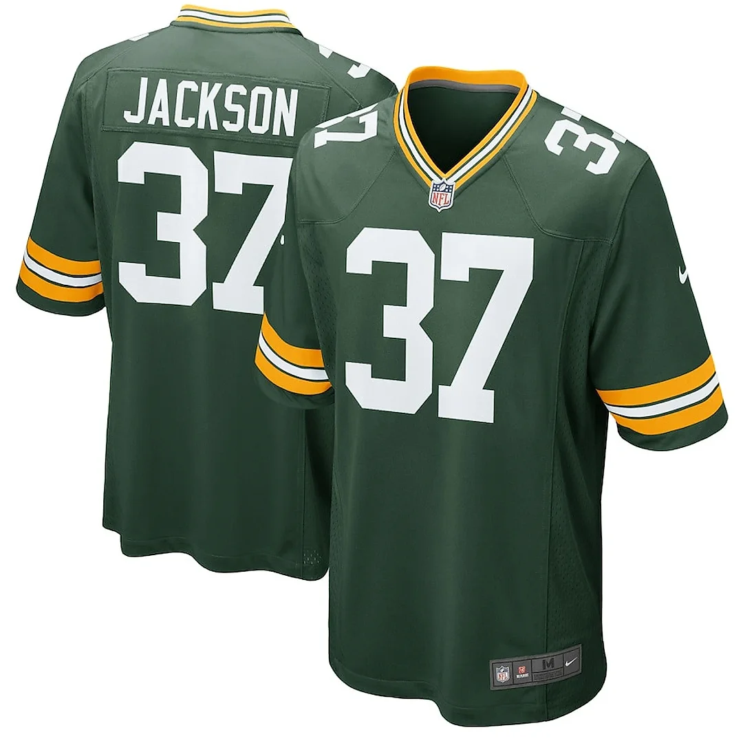 Zennovawear Josh Jackson 37 Green Bay Packers Men Game Jersey - Green