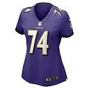 Zennovawear Josh Jones 74 Baltimore Ravens Women's Game Jersey - Purple