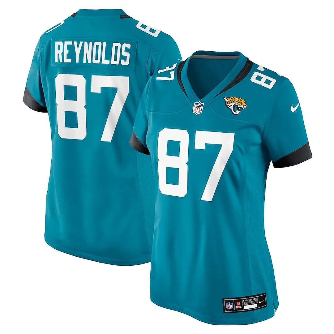 Zennovawear Josh Reynolds 87 Jacksonville Jaguars Women's Team Game Jersey - Teal