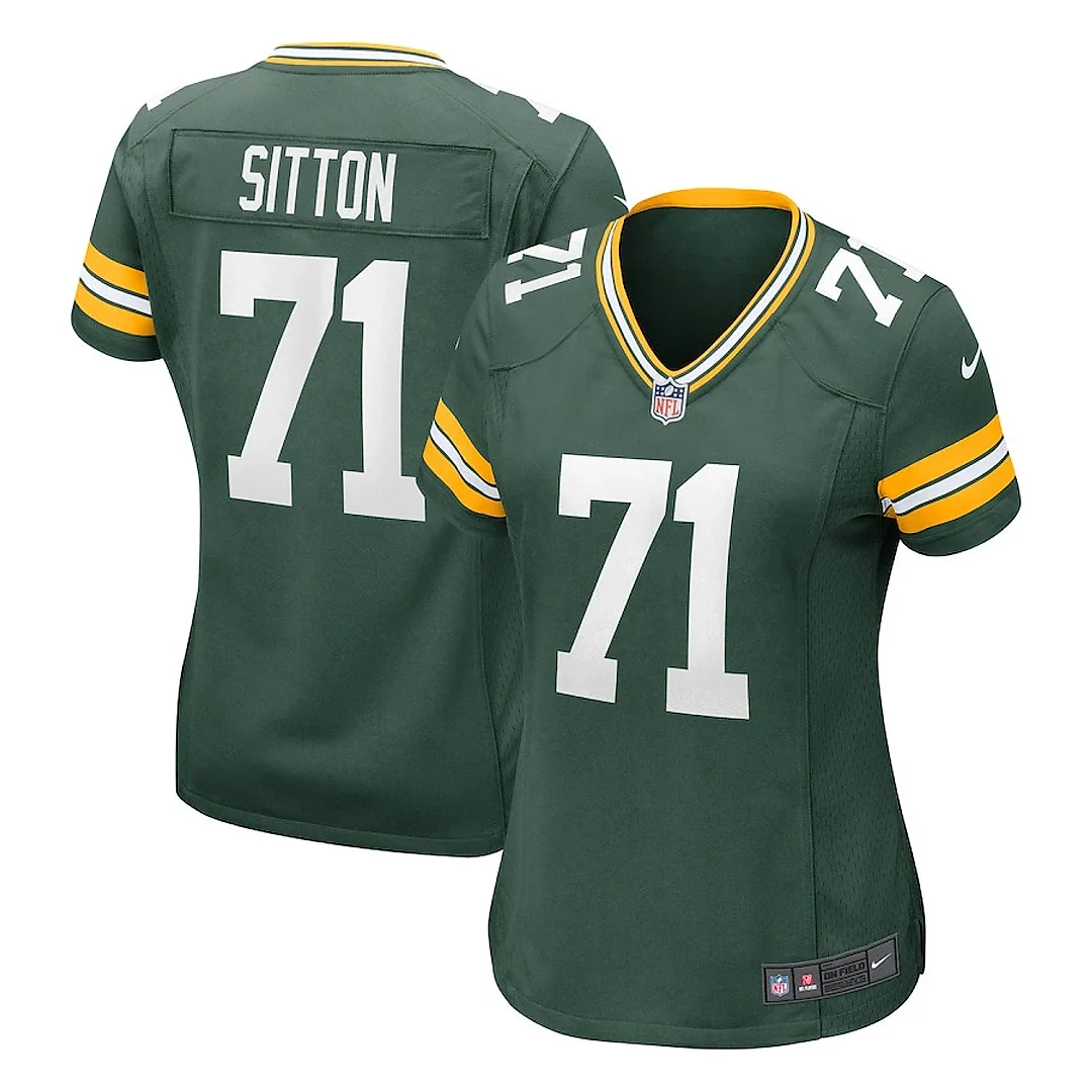 Zennovawear Josh Sitton 71 Green Bay Packers Women's Team Game Jersey - Green