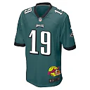 Zennovawear Josh Sweat 19 Philadelphia Eagles Super Bowl LIX New Orleans Patch Game Men Jersey - Midnight Green