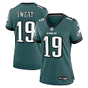 Zennovawear Josh Sweat 19 Philadelphia Eagles Women's Team Game Jersey - Midnight Green