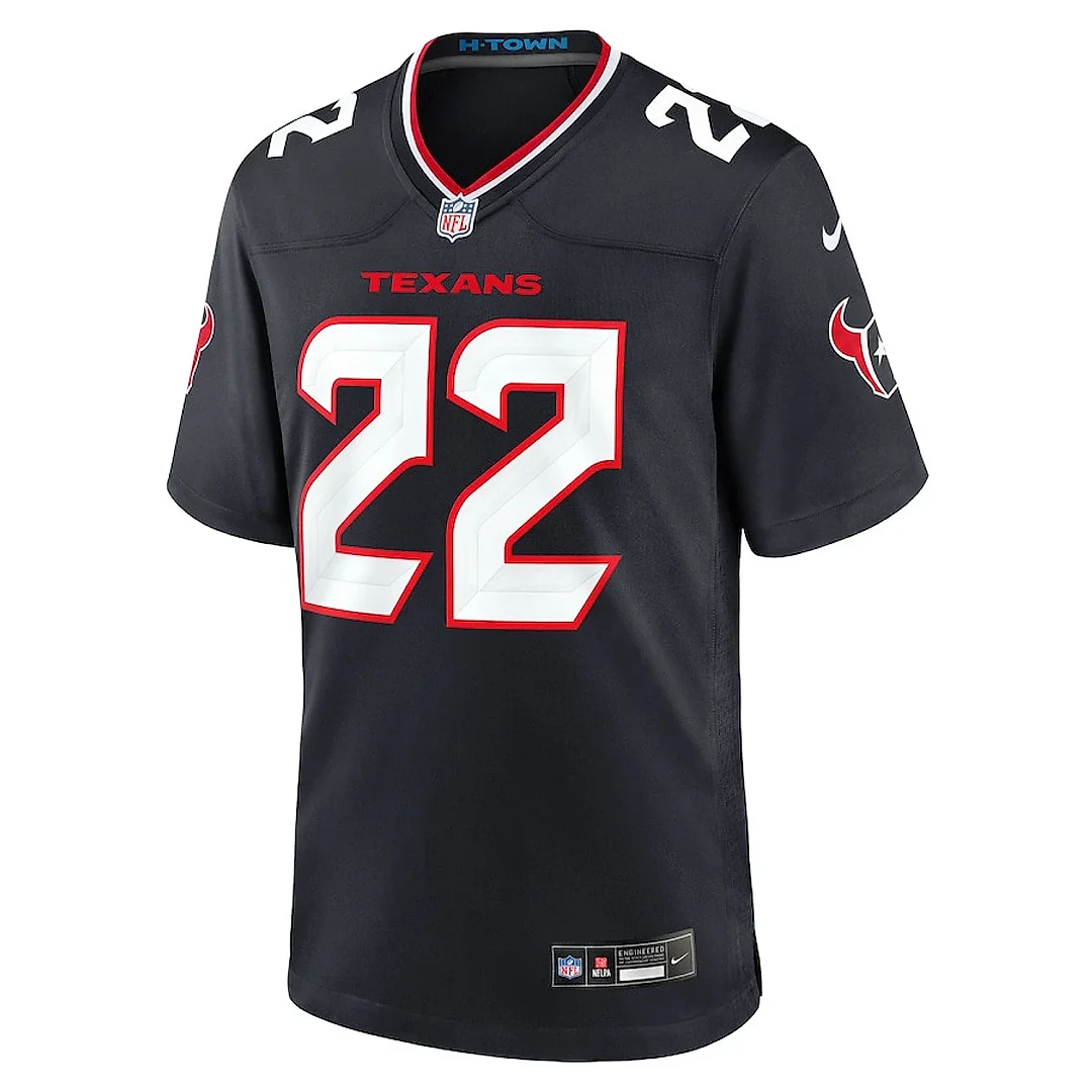 Zennovawear Josh Thompson 22 Houston Texans Team Game Men Jersey - Navy