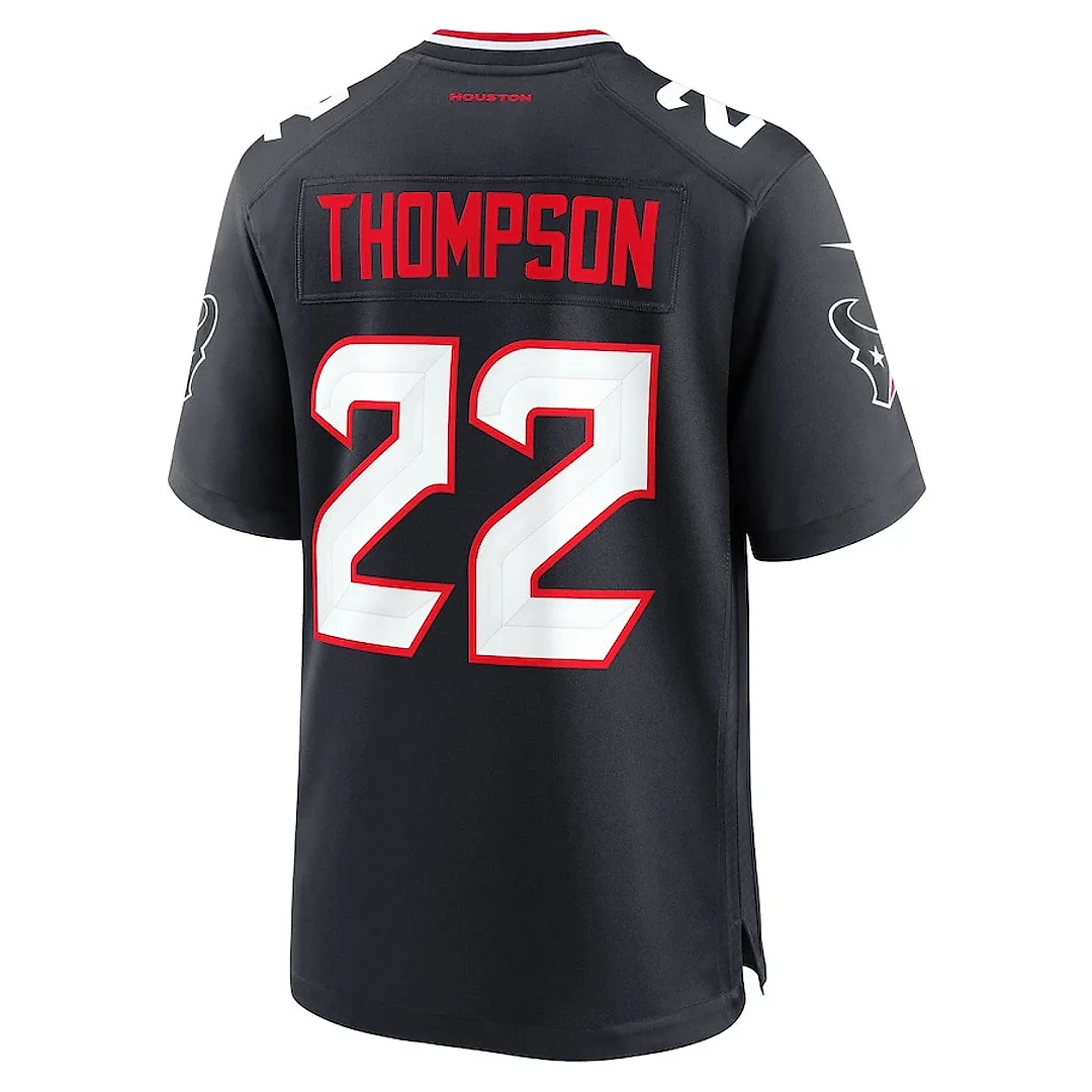 Zennovawear Josh Thompson 22 Houston Texans Team Game Men Jersey - Navy