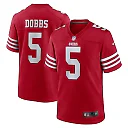 Zennovawear Joshua Dobbs 5 San Francisco 49ers Team Game Men Jersey - Scarlet