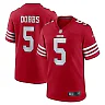 Zennovawear Joshua Dobbs 5 San Francisco 49ers Team Game Men Jersey - Scarlet