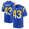 Zennovawear Joshua Karty 43 Los Angeles Rams Team Game Men Jersey - Royal