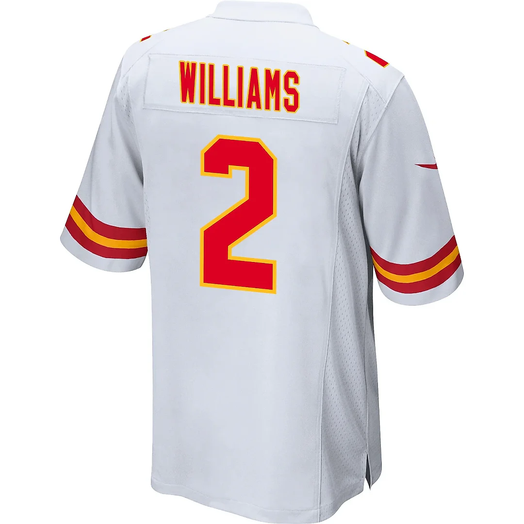 Zennovawear Joshua Williams 2 Kansas City Chiefs AFC Champions Patch Game Men Jersey - White