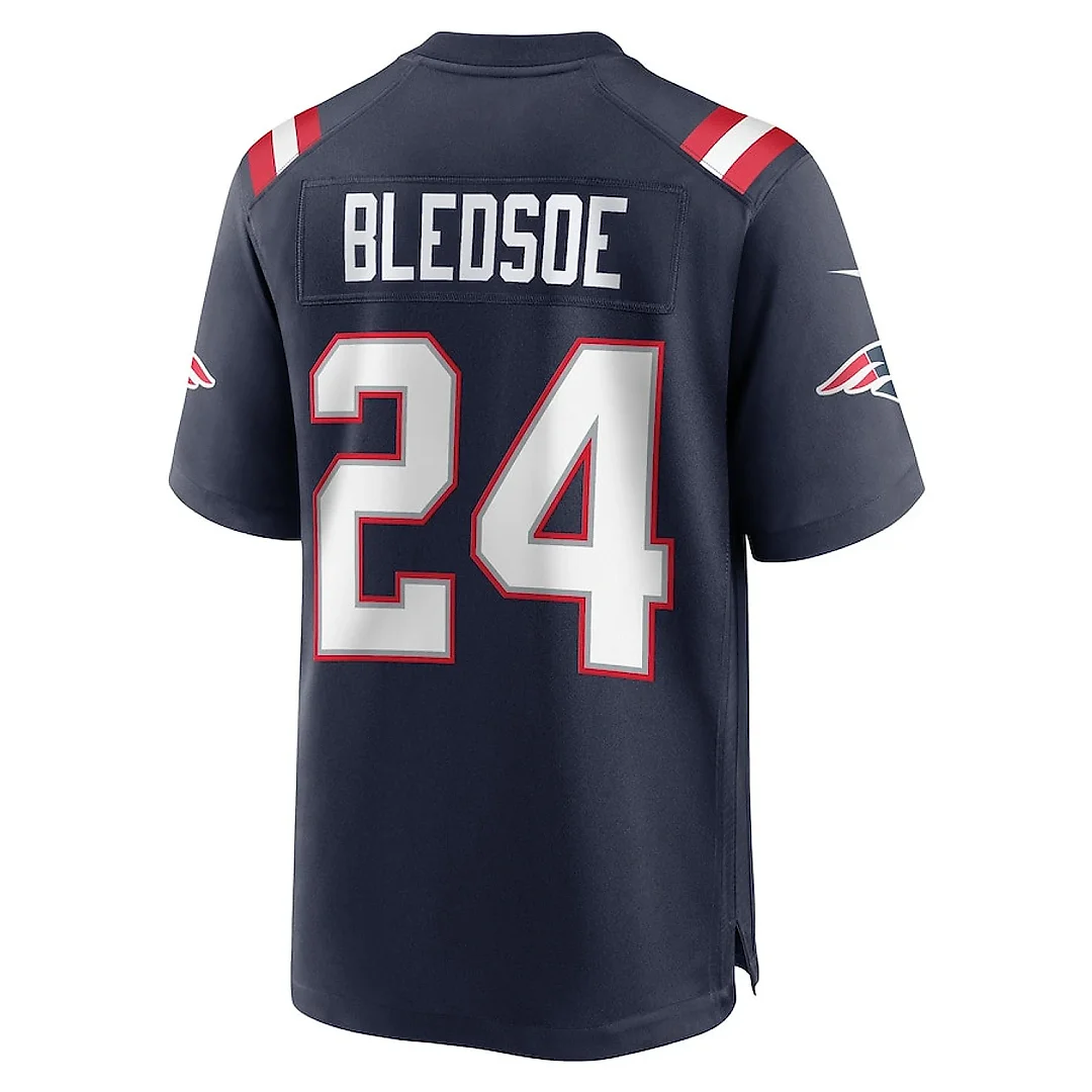 Zennovawear Joshuah Bledsoe 24 New England Patriots Men Game Jersey - Navy