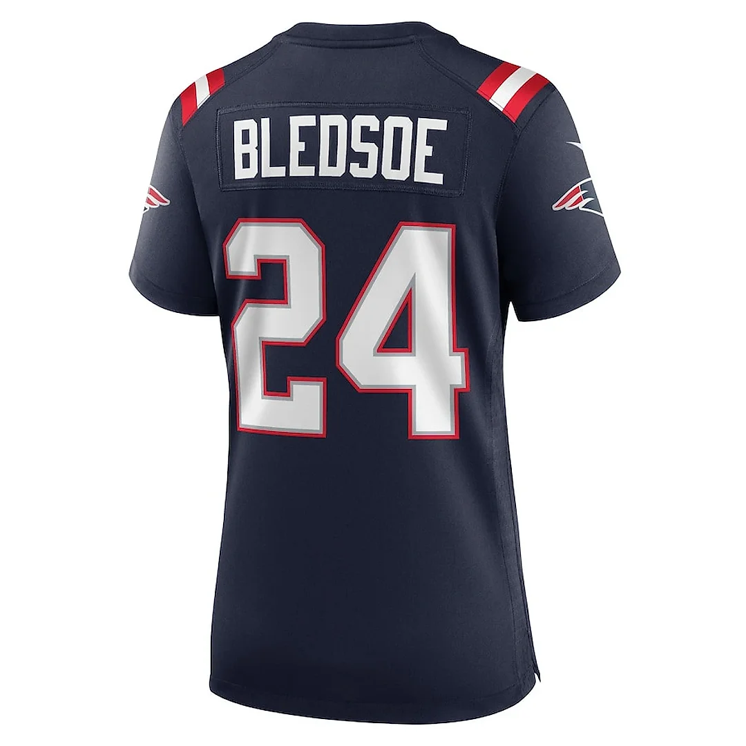 Zennovawear Joshuah Bledsoe 24 New England Patriots Women Game Jersey - Navy