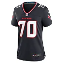 Zennovawear Juice Scruggs 70 Houston Texans Women's Team Game Jersey - Navy