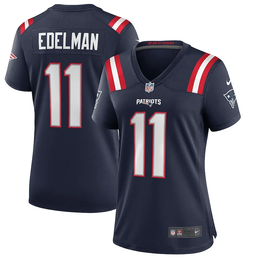Zennovawear Julian Edelman 11 New England Patriots Women Game Jersey - Navy