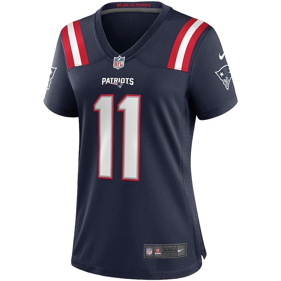 Zennovawear Julian Edelman 11 New England Patriots Women Game Jersey - Navy