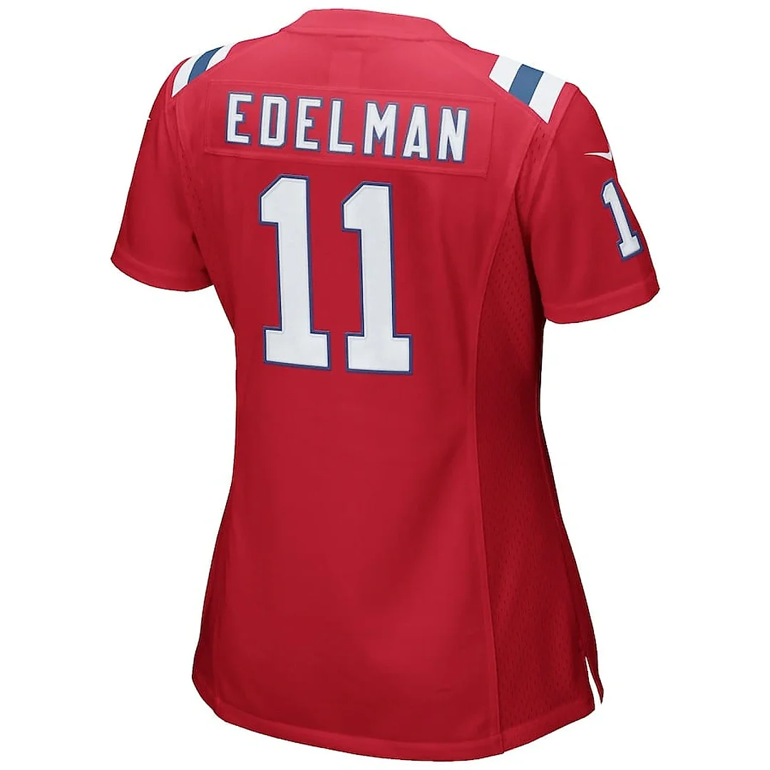 Zennovawear Julian Edelman 11 New England Patriots Womens Alternate Game Jersey - Red