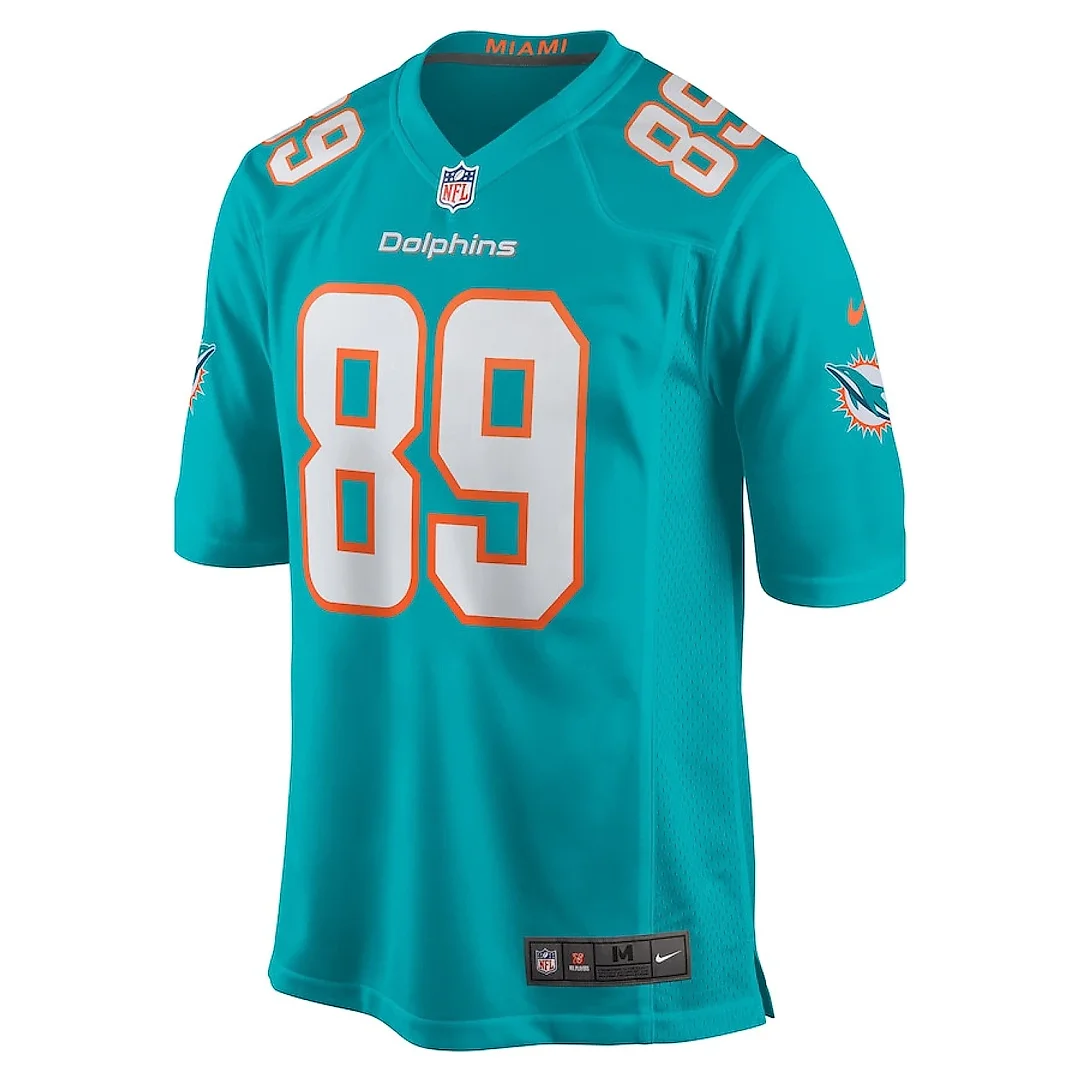 Zennovawear Julian Hill 89 Miami Dolphins Game Men Jersey - Aqua