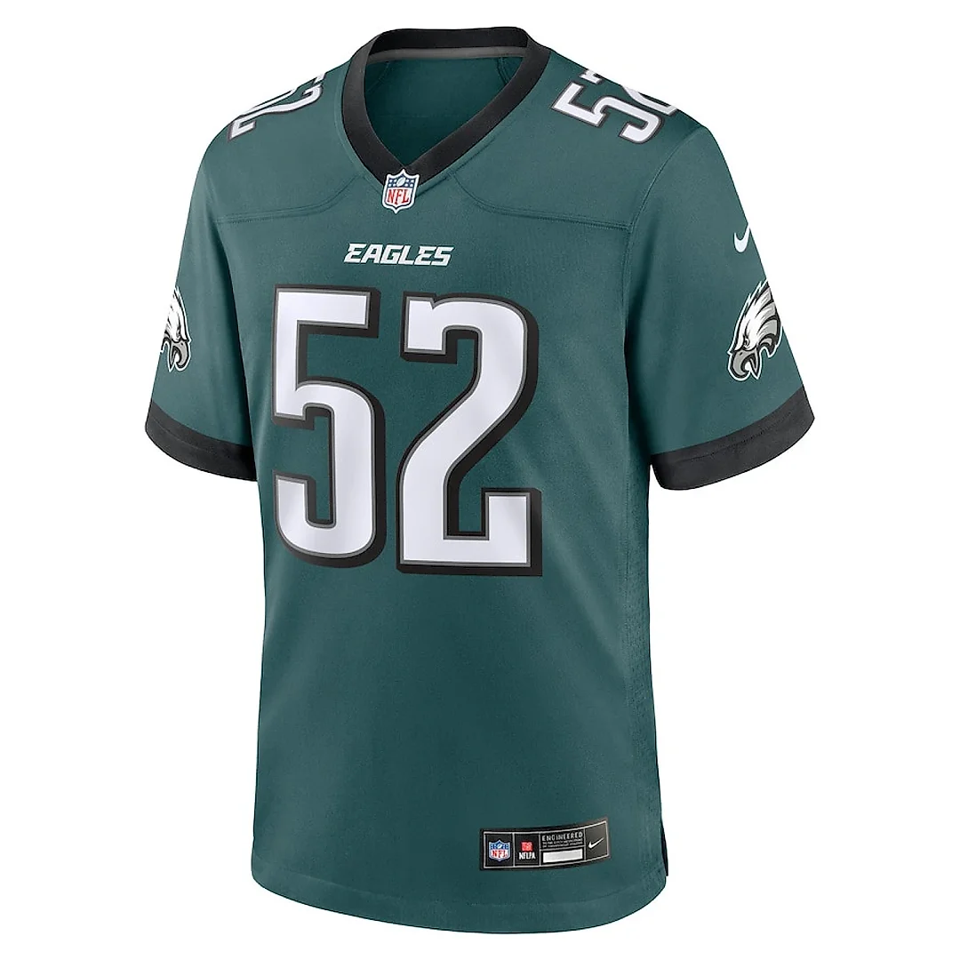Zennovawear Julian Okwara 52 Philadelphia Eagles Game Men Jersey - Midnight Green