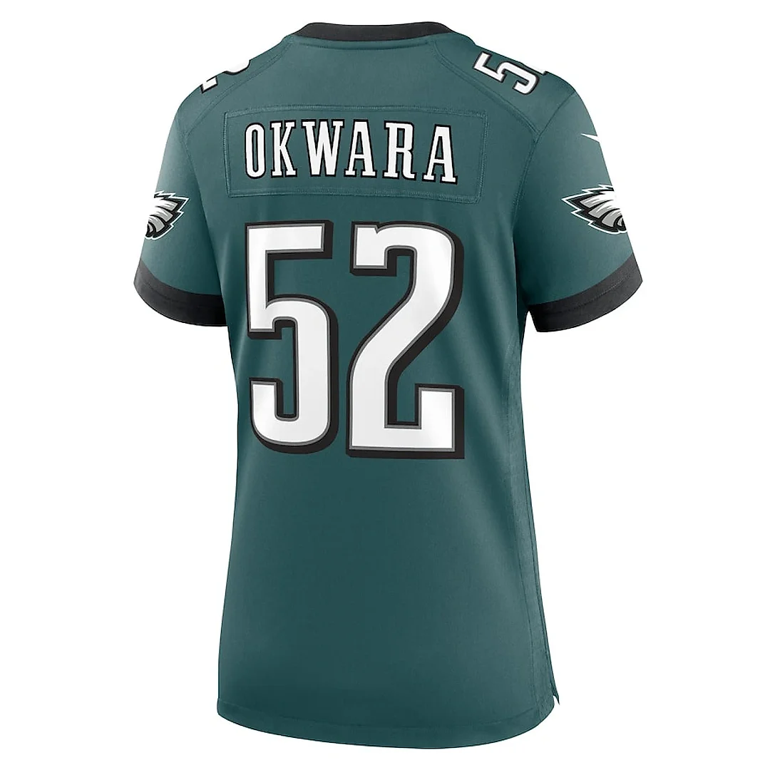 Zennovawear Julian Okwara 52 Philadelphia Eagles Women's Game Jersey - Midnight Green