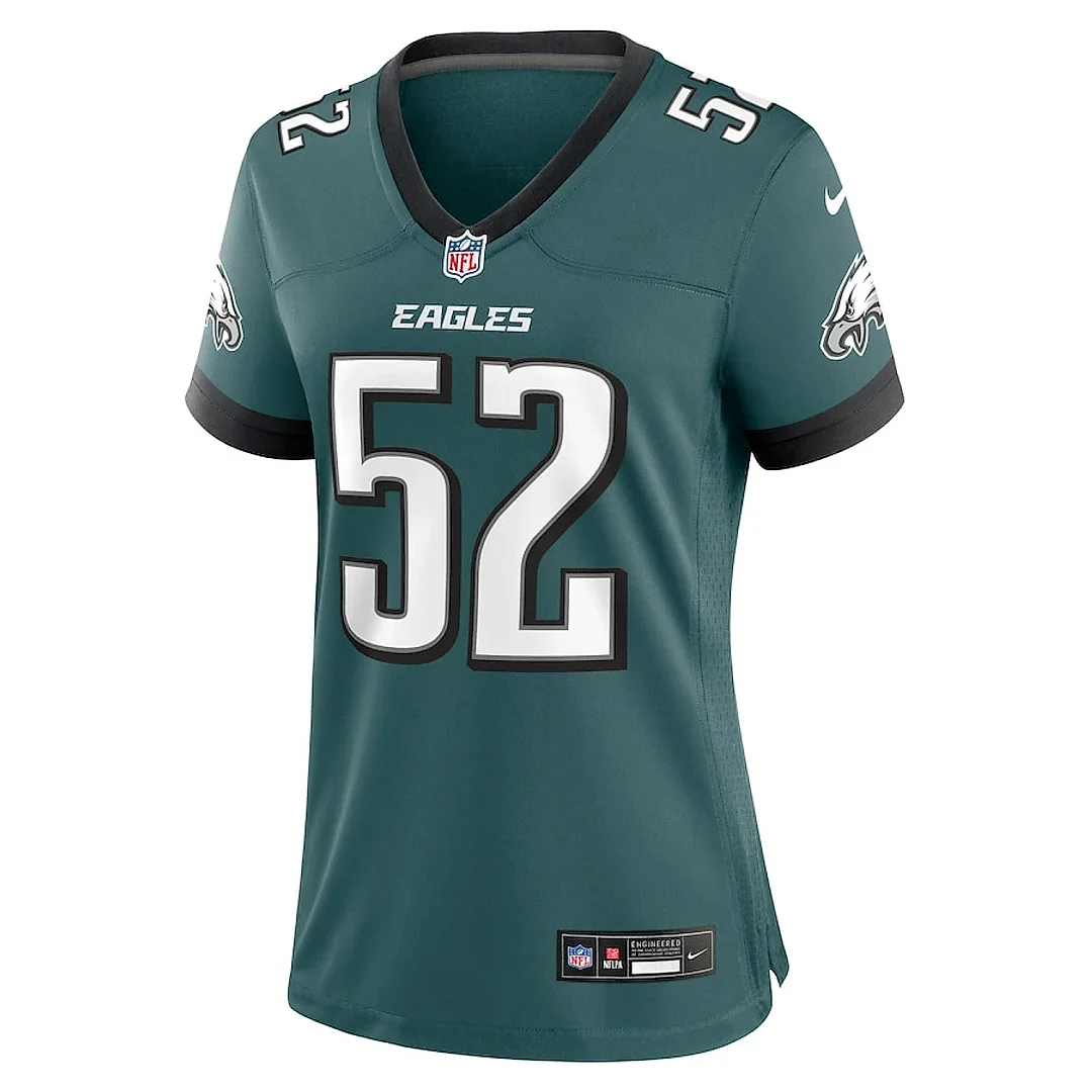 Zennovawear Julian Okwara 52 Philadelphia Eagles Women's Game Jersey - Midnight Green