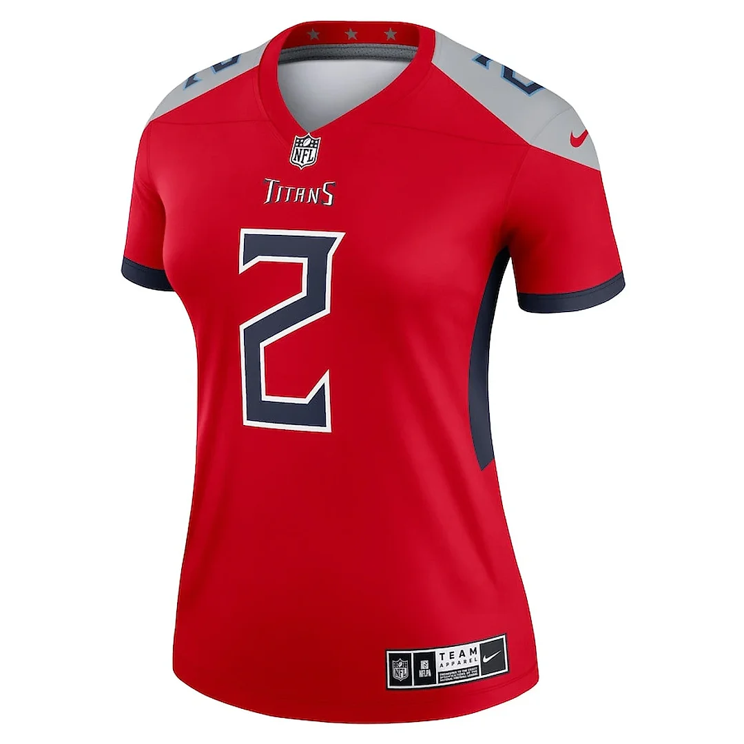 Zennovawear Julio Jones 2 Tennessee Titans Women Inverted Legend Jersey - Red