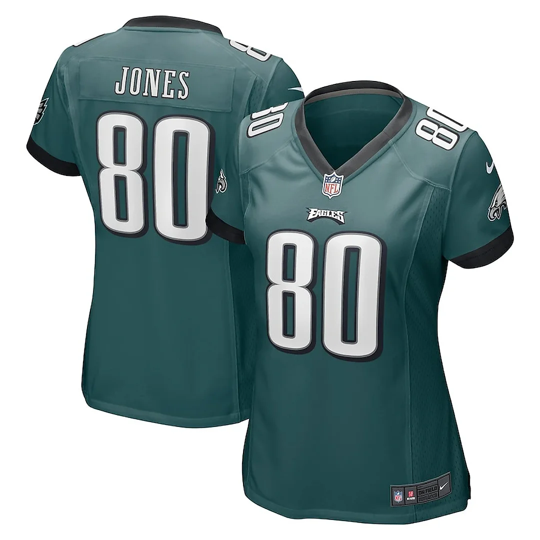 Zennovawear Julio Jones 80 Philadelphia Eagles Game Women Jersey - Midnight Green
