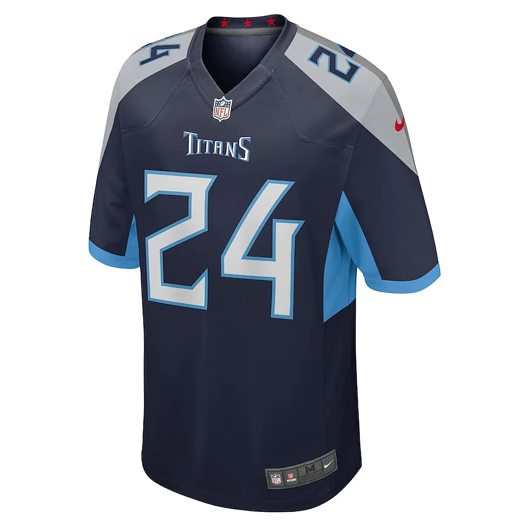 Zennovawear Julius Wood 24 Tennessee Titans Game Men Jersey - Navy